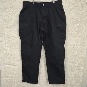 5.11 Tactical Cargo Pants Mens XL Black Reinforced Seat Articulated Knee Utility